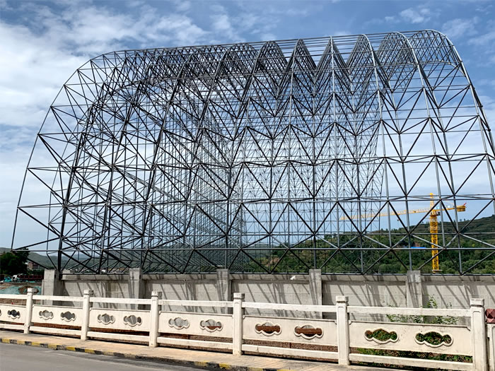浏阳山寨矿储煤棚网架